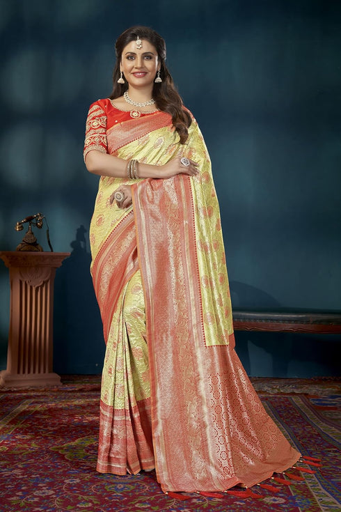 Vasthrlay Banarasi Embroidery Blouse Piece Mn1883