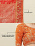 Vasthrlay Embroidery Unstitch Orange Ethnic Wear