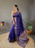 Vasthrlay Women's Kanjivaram Cotton Unstitched Saree