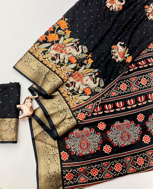 Vasthrlay Beautiful Floral Weaving