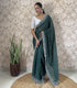 Vasthrlay Georgette Embellishments Scalloped Traditional