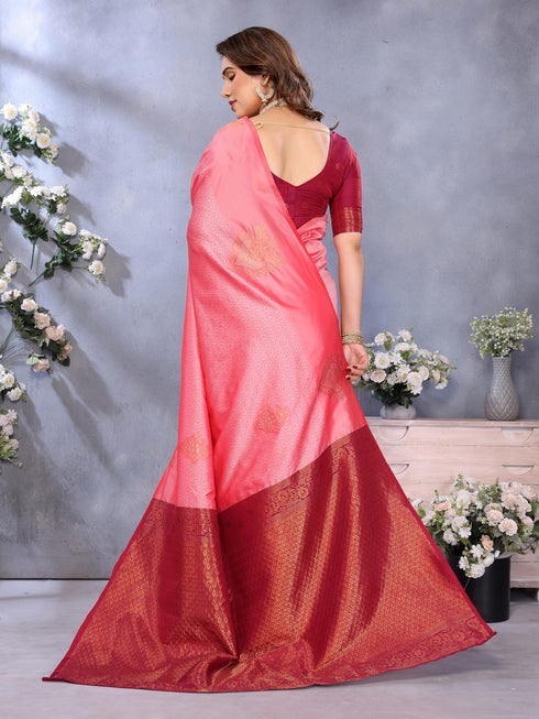 Vasthrlay Banarasi Unstitched Saree