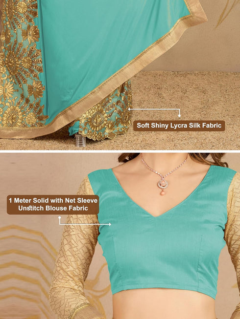 Vasthrlay Lycra Malai Embroidery Ethnic Wear