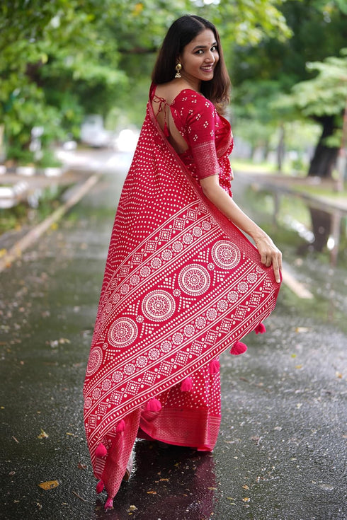 Vasthrlay Fashion Bandhani Printed Ethnic Wear