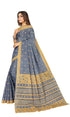 Vasthrlay Cotton Blue Saree