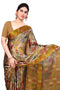 Vasthrlay Fashion Chiffon Georgette Beige Ethnic Wear