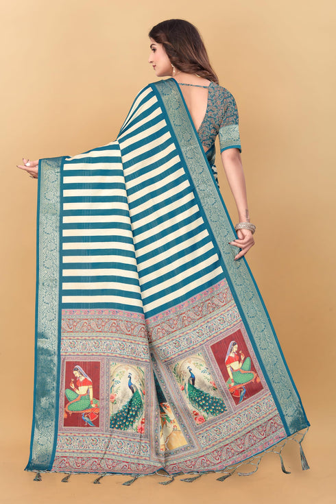 Vasthrlay Kanjivaram Traditional Unstitched Saree