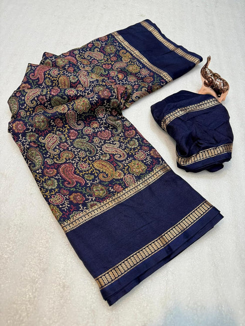 Vasthrlay Kalamkari Tussar Saree