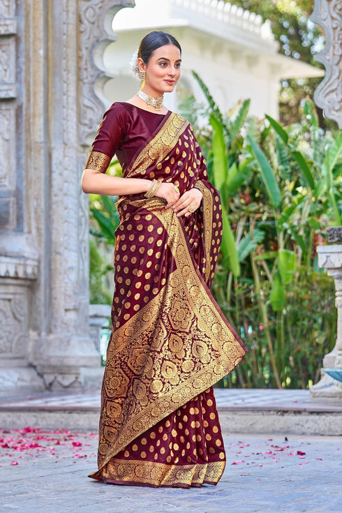 Vasthrlay Banarasi Rama Ethnic Wear