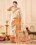 Vasthrlay Banarasi Jacquard Unstitched Grey Saree