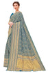 Vasthrlay Banarasi Pink Ethnic Wear