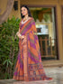 Vasthrlay Chanderi Leheriya Mothra Saree Multicolor