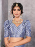 Vasthrlay Material Az Ys Rizwana Parent Grey Ethnic Wear