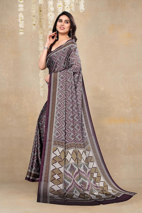Vasthrlay Fashion Chiffon Turquoise Ethnic Wear