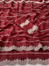 Vasthrlay Blue Embroidery Saree