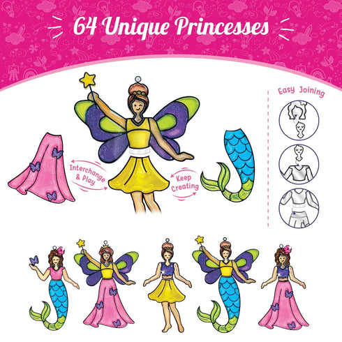 Imagimake Window Art Princess & Unicorn | Glass Painting Kit
