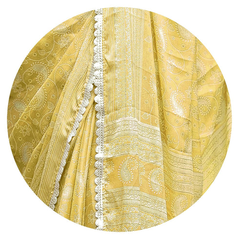 Vasthrlay Fashion Chiffon Paisley Printed Ethnic Wear