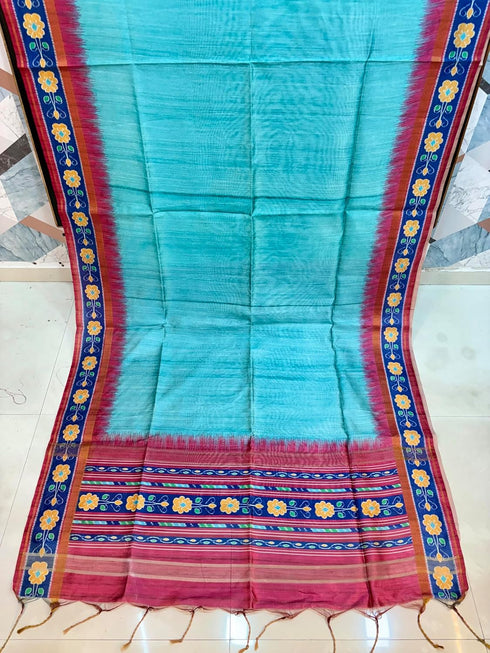 Vasthrlay Kalamkari Floral Tussar Designer Blouse