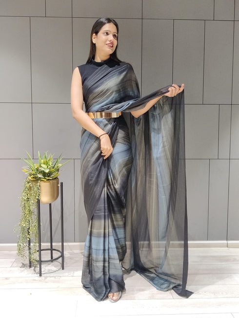 Vasthrlay Georgette Unstitched Saree