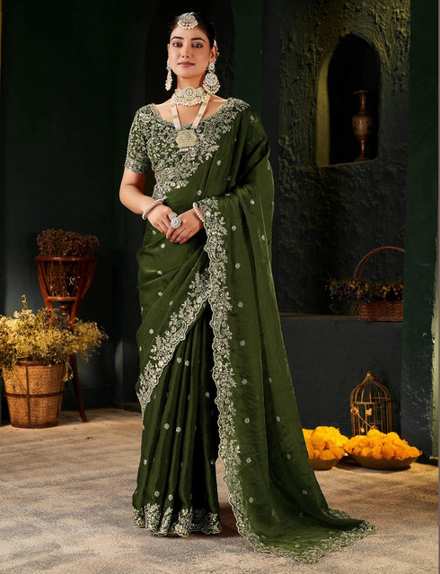 Vasthrlay Embroidered Traditional Embellished Applique Bollywood