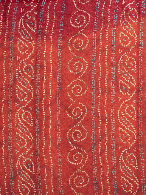 Vasthrlay Bandhani Unstitched 3728s2630n Deep Magenta1