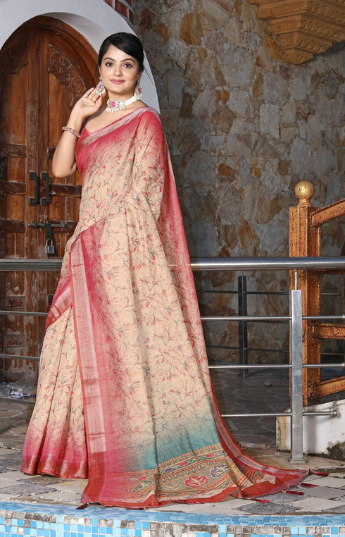 Vasthrlay Handloom Unstitched Saree