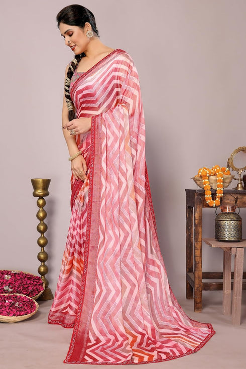 Vasthrlay Fashion Chiffon Georgette Light Ethnic Wear