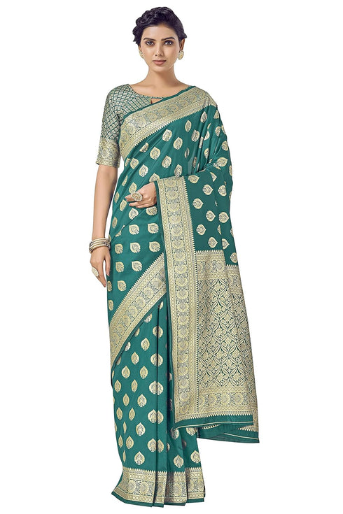 Vasthrlay Banarasi Gs Bridal Rama Ethnic Wear