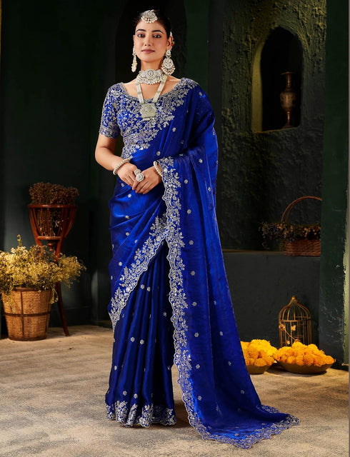 Vasthrlay Embroidered Traditional Embellished Applique Bollywood