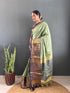 Vasthrlay Kanjivaram Blouse Traditional Pistablue