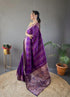Vasthrlay Women's Kanjivaram Cotton Unstitched Saree