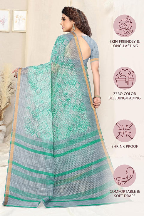 Vasthrlay Fashion Polyester Geometric Dusty Ethnic Wear