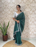 Vasthrlay Georgette Embellishments Scalloped Traditional