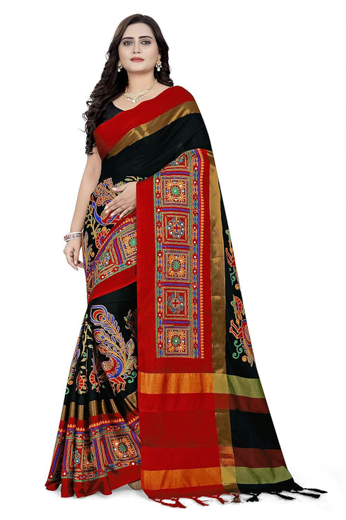 Vasthrlay Peacock Embroidered Saree