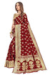Vasthrlay Banarasi Gs Bridal Maroon Ethnic Wear