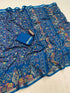 Vasthrlay Kalamkari Digital Piece Navy