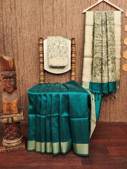 Vasthrlay Tussar Saree Bordar