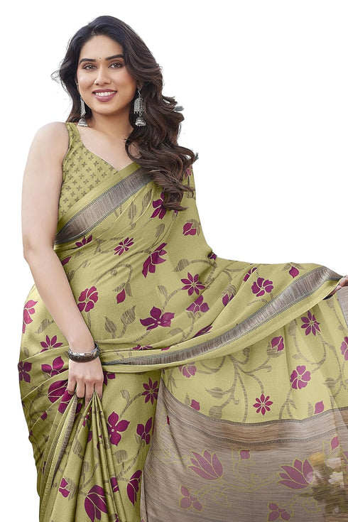 Vasthrlay Fashion Chiffon Printed Ethnic Wear