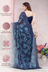 Vasthrlay Fashion Chiffon Turquoise Ethnic Wear