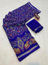 Vasthrlay Kalamkari Digital Piece Navy