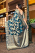 Vasthrlay Organza Patola Unstitched Blouse Saree