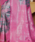 Vasthrlay Kanjivaram Blouse Purple Peachpurple