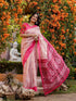 Vasthrlay Womens Printed Unstitched White Saree