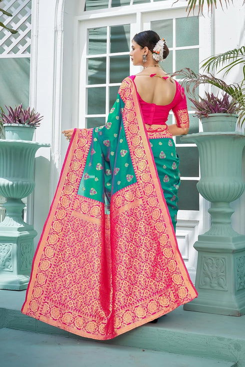 Vasthrlay Banarasi Rich Rama Ethnic Wear