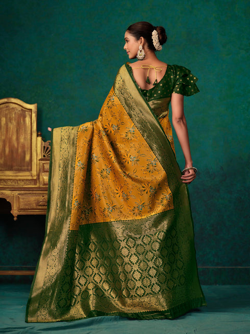 Vasthrlay Banarasi Floral Saree