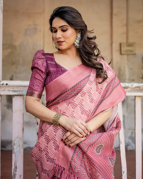 Vasthrlay Cotton Unstitched Blouse Ethnic Wear