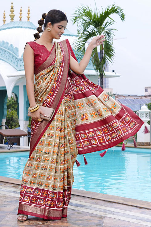 Vasthrlay Fashion Cotton Printed Ethnic Wear