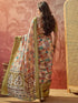 Vasthrlay Printed Jacquard Multicolour Saree With Unstitched Blouse Piece