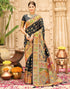 Vasthrlay Banarasi Jacquard Unstitched Grey Saree