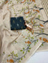 Vasthrlay Tussar Handloom Printed